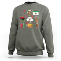 Happy Kwanzaa Nurse Pride Sweatshirt African Culture Holiday Gift - Wonder Print Shop