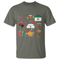 Happy Kwanzaa Nurse Pride T Shirt African Culture Holiday Gift - Wonder Print Shop