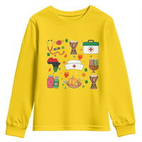 Happy Kwanzaa Nurse Pride Youth Sweatshirt African Culture Holiday Gift - Wonder Print Shop