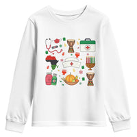 Happy Kwanzaa Nurse Pride Youth Sweatshirt African Culture Holiday Gift - Wonder Print Shop