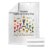 Joyful Kwanzaa Nurse Gift Throw Blanket Light Up Everyday - Wonder Print Shop