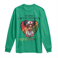 Nurses Light Up Everyday Long Sleeve Shirt Joyful Kwanzaa Celebration Gift - Wonder Print Shop