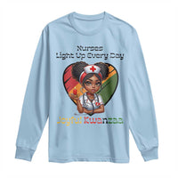 Nurses Light Up Everyday Long Sleeve Shirt Joyful Kwanzaa Celebration Gift - Wonder Print Shop