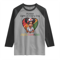 Nurses Light Up Everyday Raglan Shirt Joyful Kwanzaa Celebration Gift - Wonder Print Shop