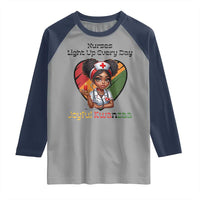 Nurses Light Up Everyday Raglan Shirt Joyful Kwanzaa Celebration Gift - Wonder Print Shop