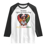 Nurses Light Up Everyday Raglan Shirt Joyful Kwanzaa Celebration Gift - Wonder Print Shop