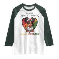 Nurses Light Up Everyday Raglan Shirt Joyful Kwanzaa Celebration Gift - Wonder Print Shop