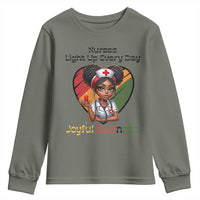 Nurses Light Up Everyday Youth Sweatshirt Joyful Kwanzaa Celebration Gift - Wonder Print Shop