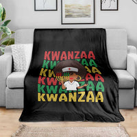 Kwanzaa Nurse Pride Throw Blanket African Heritage Holiday Gift - Wonder Print Shop