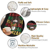 Kwanzaa Nurse Pride Throw Blanket African Heritage Holiday Gift - Wonder Print Shop