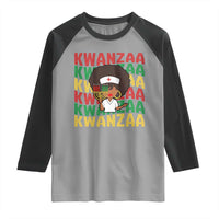 Kwanzaa Nurse Pride Raglan Shirt African Heritage Holiday Gift - Wonder Print Shop