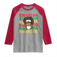 Kwanzaa Nurse Pride Raglan Shirt African Heritage Holiday Gift - Wonder Print Shop