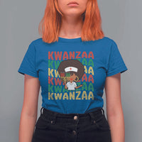 Kwanzaa Nurse Pride T Shirt For Women African Heritage Holiday Gift - Wonder Print Shop