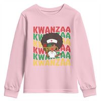 Kwanzaa Nurse Pride Youth Sweatshirt African Heritage Holiday Gift - Wonder Print Shop
