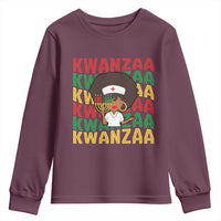 Kwanzaa Nurse Pride Youth Sweatshirt African Heritage Holiday Gift - Wonder Print Shop