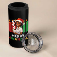 Merry Kwanzaa 4 in 1 Can Cooler Tumbler Nurse African American Holiday Celebration Gift - Wonder Print Shop