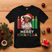 Merry Kwanzaa T Shirt Nurse African American Holiday Celebration Gift - Wonder Print Shop