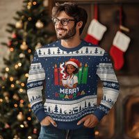Merry Kwanzaa Ugly Christmas Sweater Nurse African American Holiday Celebration Gift - Wonder Print Shop