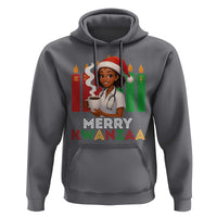 Merry Kwanzaa Hoodie Nurse African American Holiday Celebration Gift - Wonder Print Shop