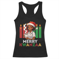 Merry Kwanzaa Racerback Tank Top Nurse African American Holiday Celebration Gift - Wonder Print Shop