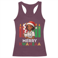 Merry Kwanzaa Racerback Tank Top Nurse African American Holiday Celebration Gift - Wonder Print Shop