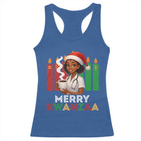 Merry Kwanzaa Racerback Tank Top Nurse African American Holiday Celebration Gift - Wonder Print Shop