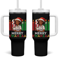 Merry Kwanzaa Tumbler With Handle Nurse African American Holiday Celebration Gift - Wonder Print Shop