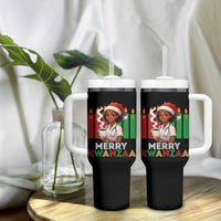 Merry Kwanzaa Tumbler With Handle Nurse African American Holiday Celebration Gift - Wonder Print Shop