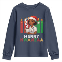 Merry Kwanzaa Youth Sweatshirt Nurse African American Holiday Celebration Gift - Wonder Print Shop