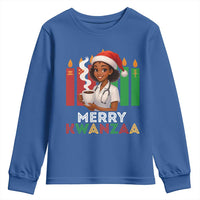 Merry Kwanzaa Youth Sweatshirt Nurse African American Holiday Celebration Gift - Wonder Print Shop