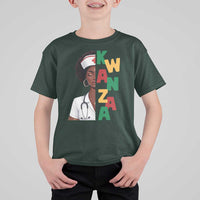 African American Nurse T Shirt For Kid Joyful Kwanzaa Celebration Gift - Wonder Print Shop