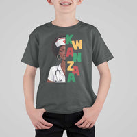 African American Nurse T Shirt For Kid Joyful Kwanzaa Celebration Gift - Wonder Print Shop