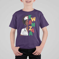 African American Nurse T Shirt For Kid Joyful Kwanzaa Celebration Gift - Wonder Print Shop