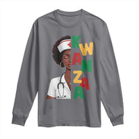 African American Nurse Long Sleeve Shirt Joyful Kwanzaa Celebration Gift - Wonder Print Shop