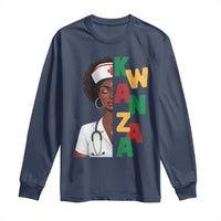 African American Nurse Long Sleeve Shirt Joyful Kwanzaa Celebration Gift - Wonder Print Shop