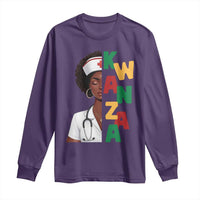 African American Nurse Long Sleeve Shirt Joyful Kwanzaa Celebration Gift - Wonder Print Shop