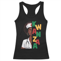 African American Nurse Racerback Tank Top Joyful Kwanzaa Celebration Gift - Wonder Print Shop