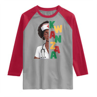African American Nurse Raglan Shirt Joyful Kwanzaa Celebration Gift - Wonder Print Shop