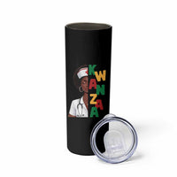 African American Nurse Skinny Tumbler Joyful Kwanzaa Celebration Gift - Wonder Print Shop