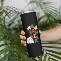 African American Nurse Skinny Tumbler Joyful Kwanzaa Celebration Gift - Wonder Print Shop