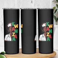African American Nurse Skinny Tumbler Joyful Kwanzaa Celebration Gift - Wonder Print Shop