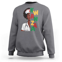 African American Nurse Sweatshirt Joyful Kwanzaa Celebration Gift - Wonder Print Shop