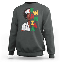 African American Nurse Sweatshirt Joyful Kwanzaa Celebration Gift - Wonder Print Shop