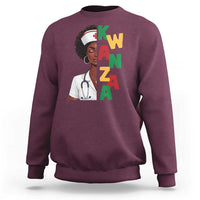 African American Nurse Sweatshirt Joyful Kwanzaa Celebration Gift - Wonder Print Shop
