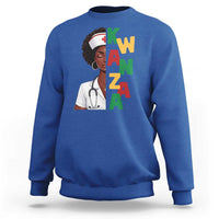 African American Nurse Sweatshirt Joyful Kwanzaa Celebration Gift - Wonder Print Shop