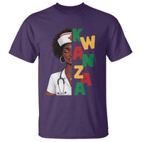 African American Nurse T Shirt Joyful Kwanzaa Celebration Gift - Wonder Print Shop