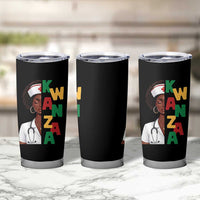 African American Nurse Tumbler Cup Joyful Kwanzaa Celebration Gift - Wonder Print Shop