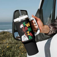 African American Nurse Tumbler With Handle Joyful Kwanzaa Celebration Gift - Wonder Print Shop