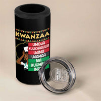 7 Principles Of Kwanzaa 4 in 1 Can Cooler Tumbler Nurse Pride African American Heritage Gift - Wonder Print Shop