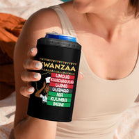 7 Principles Of Kwanzaa 4 in 1 Can Cooler Tumbler Nurse Pride African American Heritage Gift - Wonder Print Shop